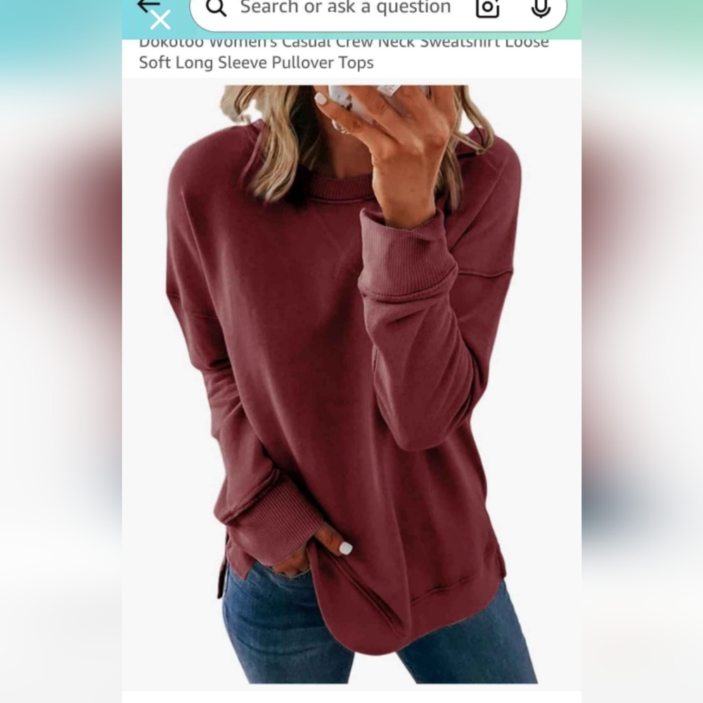 Casual Crew Neck Sweatshirt